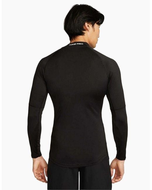 Nike Black Pro Long-Sleeved Base Layer Top for men