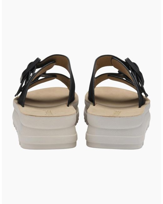 Lotus Black Volos Flatform Sandals