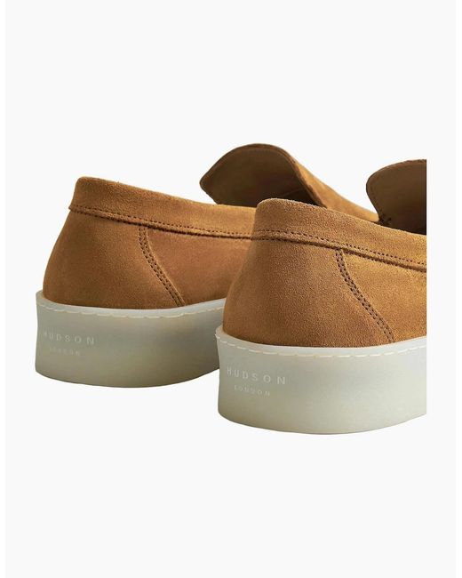 Hudson Brown Hawkins Cognac Suede Loafer for men