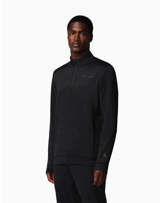 Castore Blue Flex 1/4 Zip Sweatshirt for men