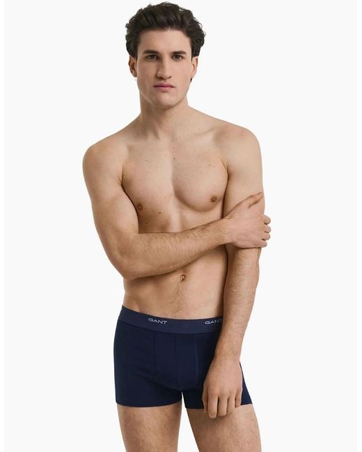 Gant Red 3-Pack Core Logo Boxer Trunks for men