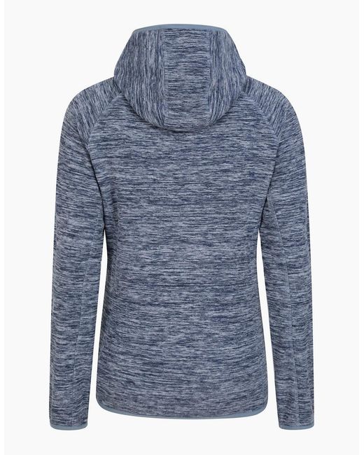 Mountain Warehouse Blue Ladies Lleyn Ii Melange Full Zip Hoodie