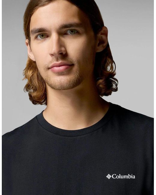 Columbia Black Csc Basic Logo T-Shirt for men