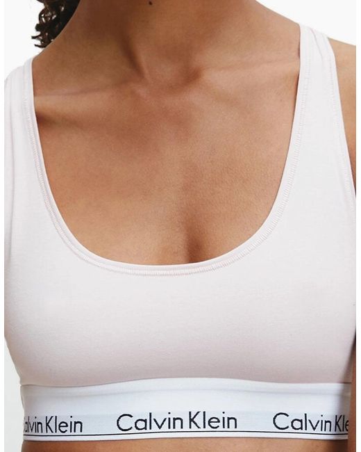 Calvin Klein Pink Modern Cotton Bralette Underwear