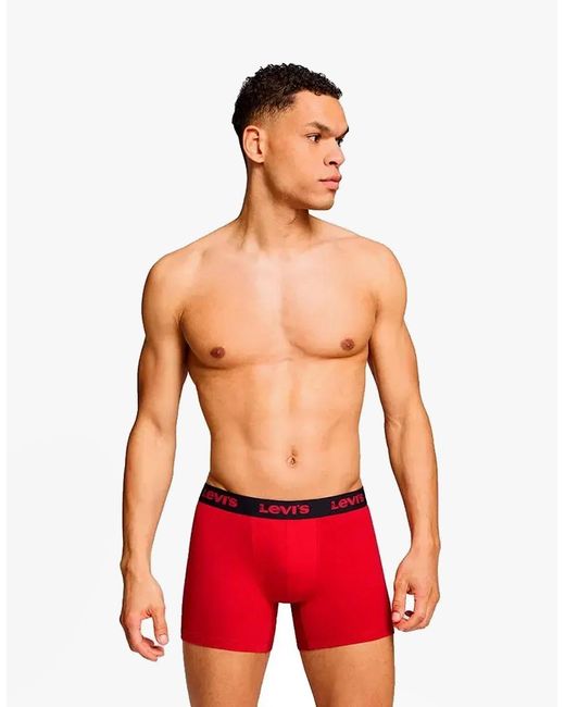 Levi's Red Levi's Repeat Logo 2 Pack Trunks Combo for men