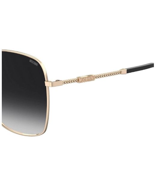 Moschino Black Branded Arms Sunglasses