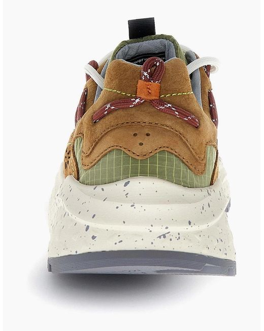Flower Mountain Brown Yamabushi Trainers for men