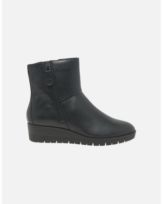 Caprice Black Antonia Ankle Boots