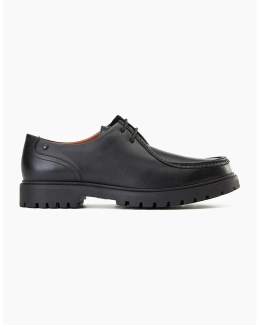 Base London Black Carbon Wallabe Shoes for men