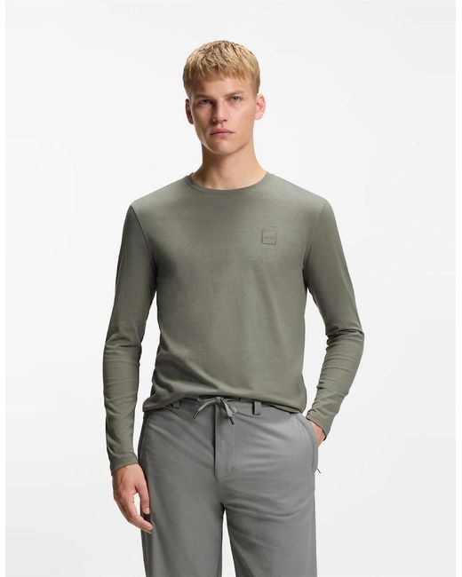 Boss Gray Tacks Long Sleeve Top for men