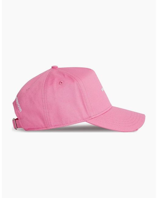 DSquared² Pink Mini Logo Baseball Cap for men