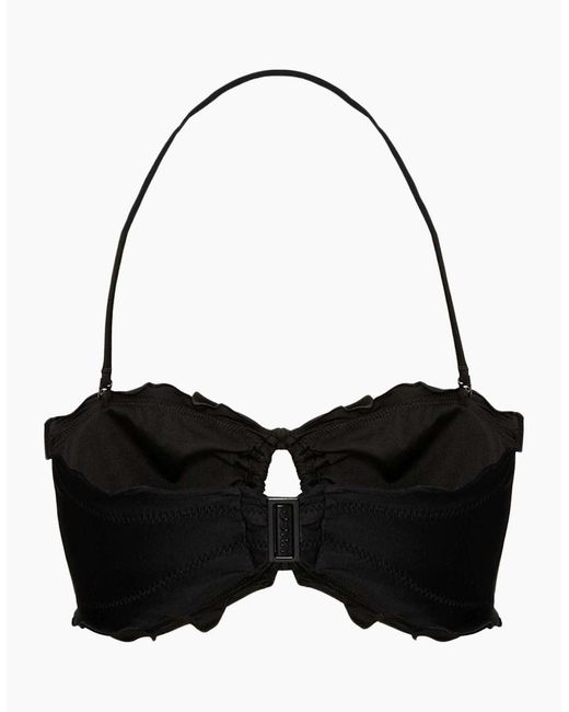 Boss Black Ruffle Bikini Top