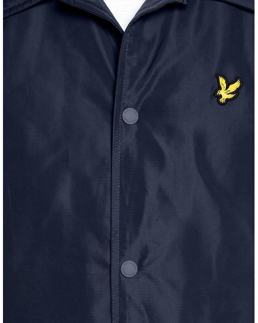 Lyle & Scott Blue Lightweight Coach Jacket for men