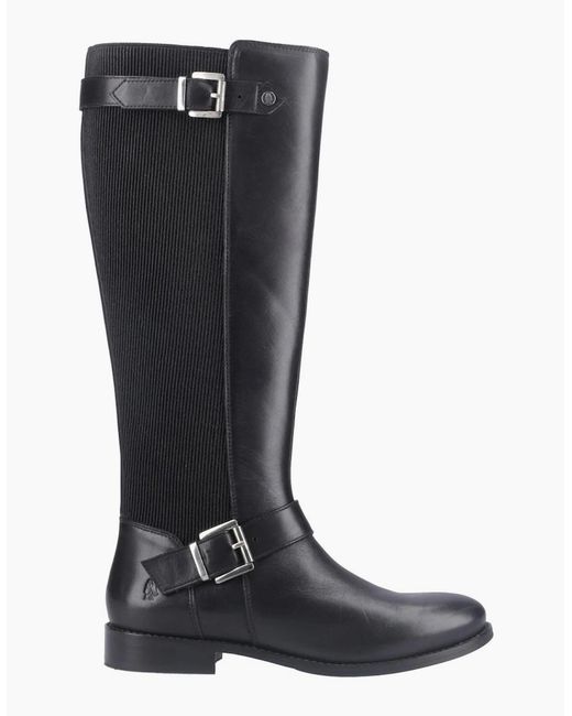 Hush Puppies Black Daphne Long Boots