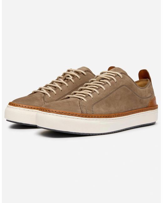 Oliver Sweeney Natural Lopes Nubuck Cupsole Trainers for men