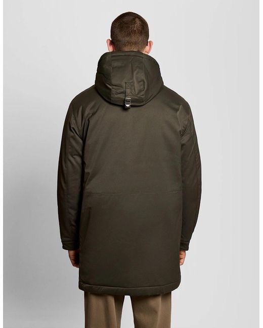 Lyle & Scott Green Padded Parka for men