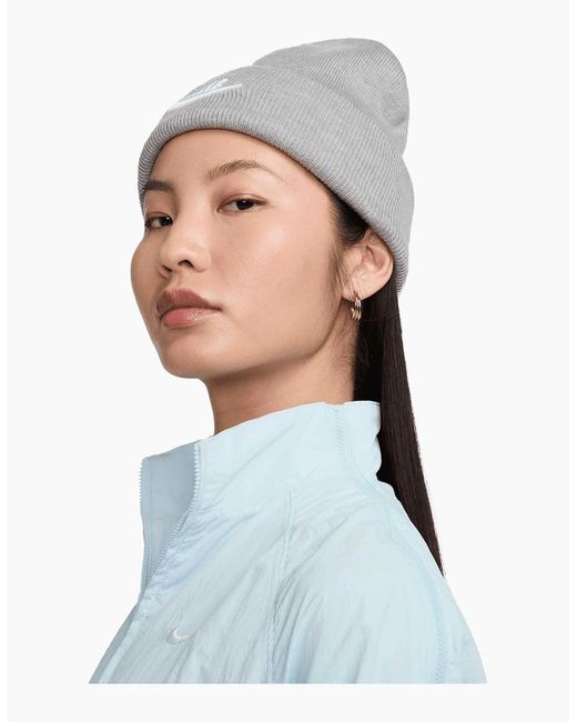 Nike White Adult Futura Peak Beanie for men