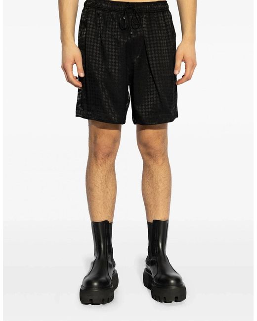 Amiri Black Ma Quad Jacquard Shorts for men