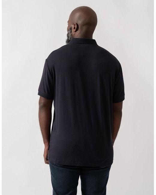 ARMANI EXCHANGE Blue Zip Polo Shirt for men