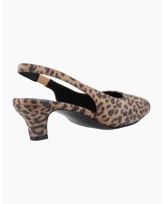 Hush Puppies Brown Nahla Kitten Slingback Court Shoes