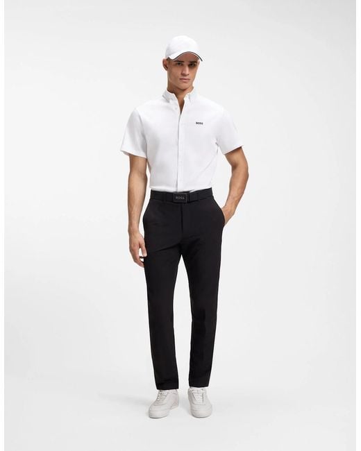 Boss White Boss St_Motion Short Sleeve Shirt for men