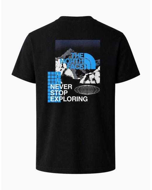 The North Face Black Energy Graphic T-Shirts Crew Neck Short Sleeve Soft Cotton Tee for men
