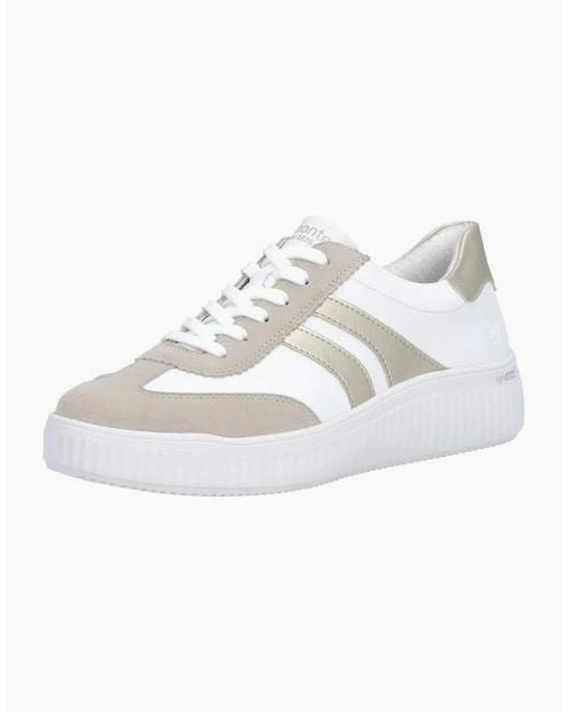 Remonte White Ladies Sneaker D3E00-80