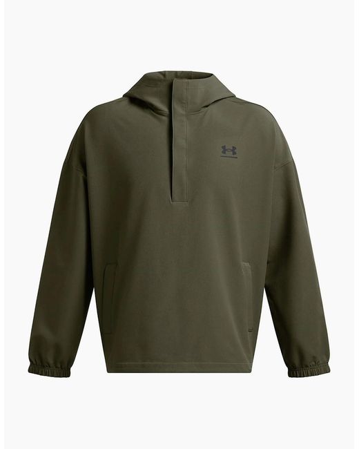 Under Armour Green Armour Ua Vibe Stormshell Hood Hoody for men