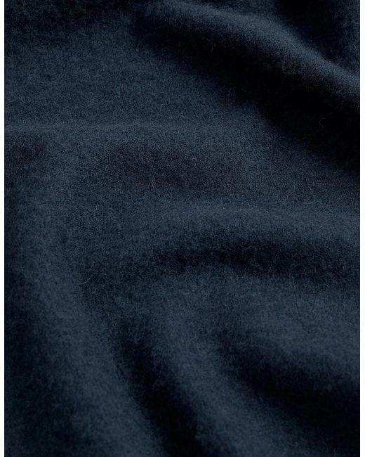 Lyle & Scott Blue Lambswool Blend Scarf for men