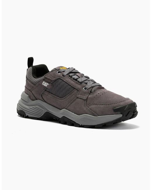 Caterpillar Black Grapple Suede Tornado Trainers for men