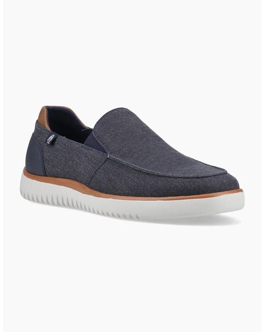 Hush Puppies Blue Damon Slip On Casual Shoes for men