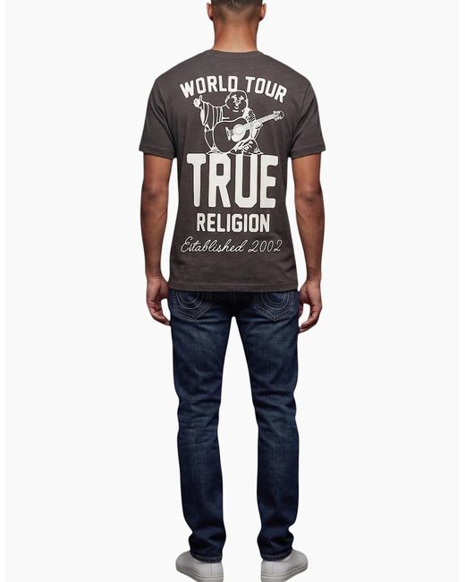 True Religion Black 109553 T Shirts for men
