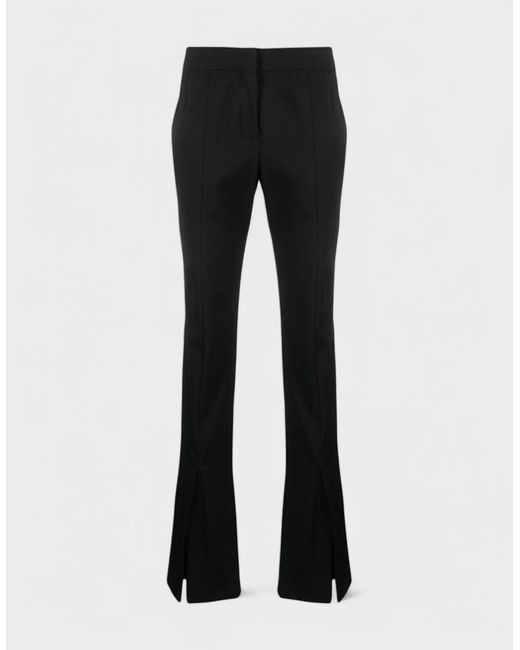 Off-White c/o Virgil Abloh Black Wool Blend Basic Slim Pant
