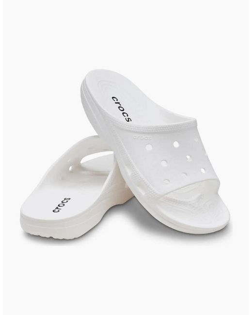 CROCSTM White Saturday Slide Sandals