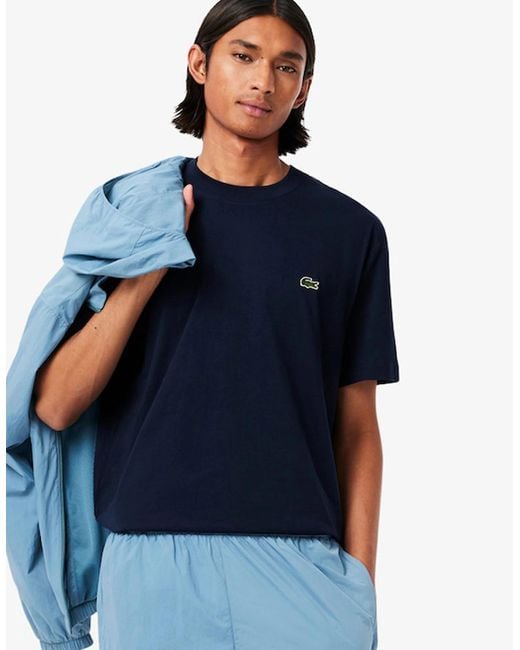 Lacoste Blue Cotton T-Shirt for men