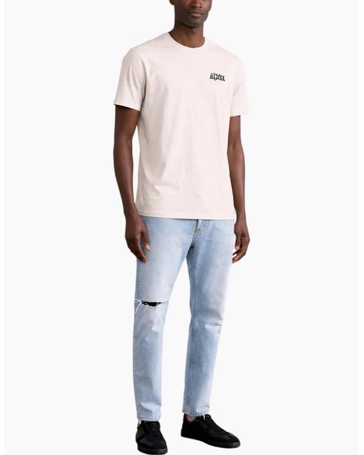 Armani Blue Exchange T-Shirts Milano Embroidery Tee for men