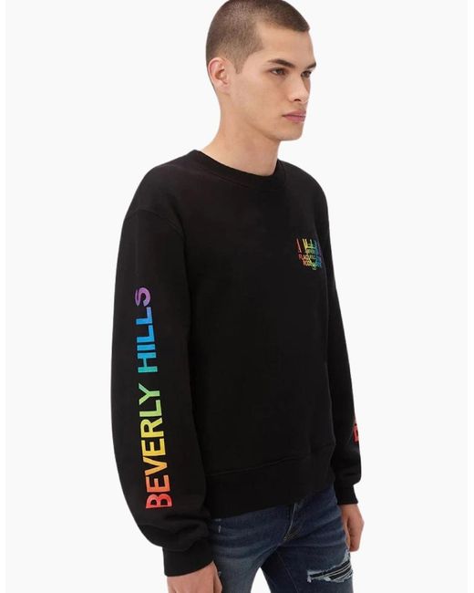 Amiri Black Xo Beverly Hills Crewneck Jumper for men