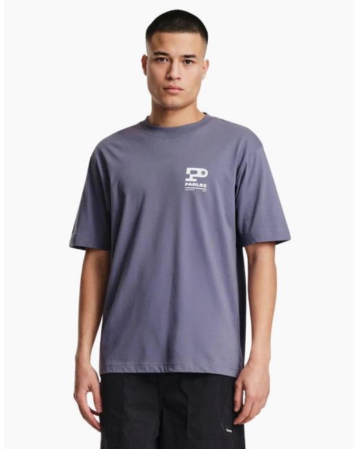 Parlez Blue Complex Haze T-Shirt for men
