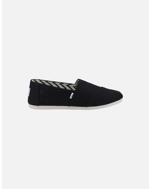 TOMS Black Alpargata 100% Cotton Espadrilles for men