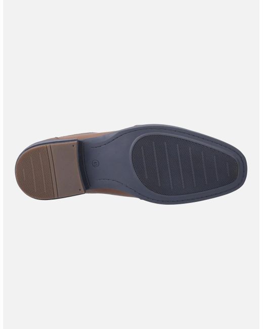 Pod Brown Spear Leather Cognac Slip-On Shoes for men