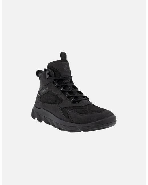 Ecco Black Mx High-Top Gore-Tex Outdoor Walking Boots for men