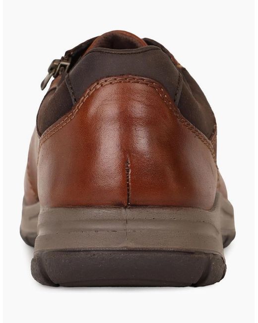 Rieker Brown Helm Shoes for men