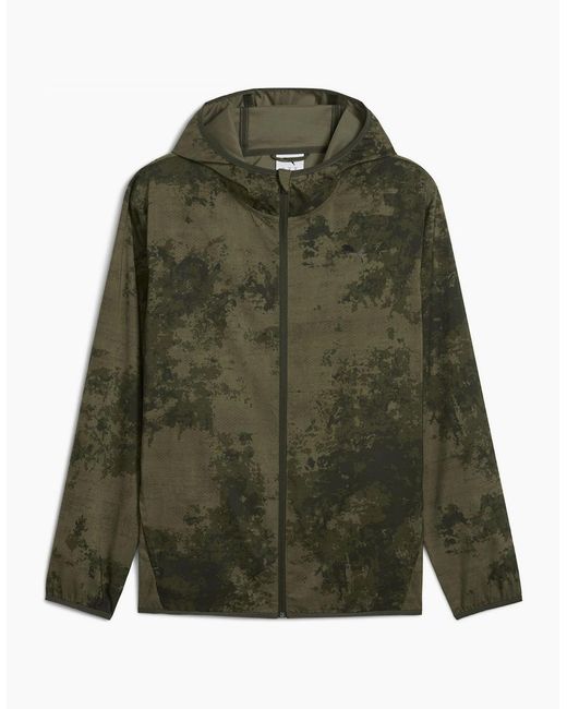 PUMA Green Monay Hooded Short Puffer Jacket for men