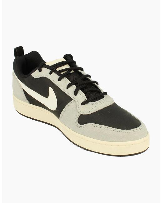 Nike Black Court Borough Low Prem Trainers 844881 005 for men