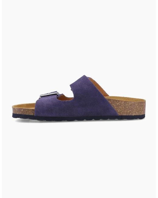 Hush Puppies Blue Brixley Mules