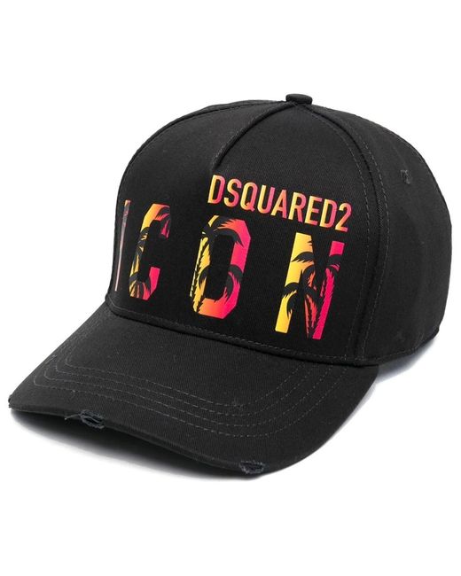 DSquared² Black Hats & Caps for men