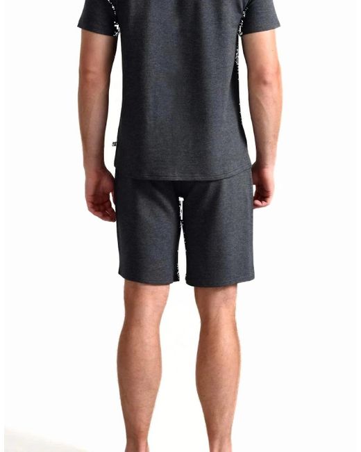 Ted Baker Blue Luxe Modal Lounge Jogging Shorts, Heather for men