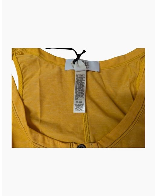 DIESEL Yellow 00Fvf Top Casual Vest Tank