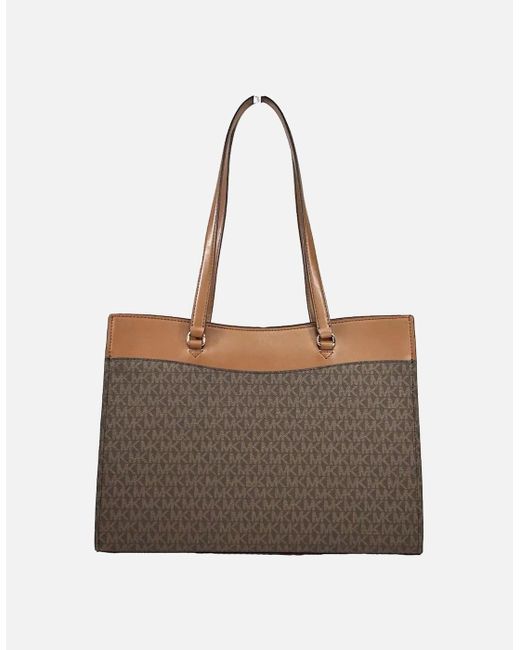 Michael Kors Gray Jet Set Pocket Tote Handbag