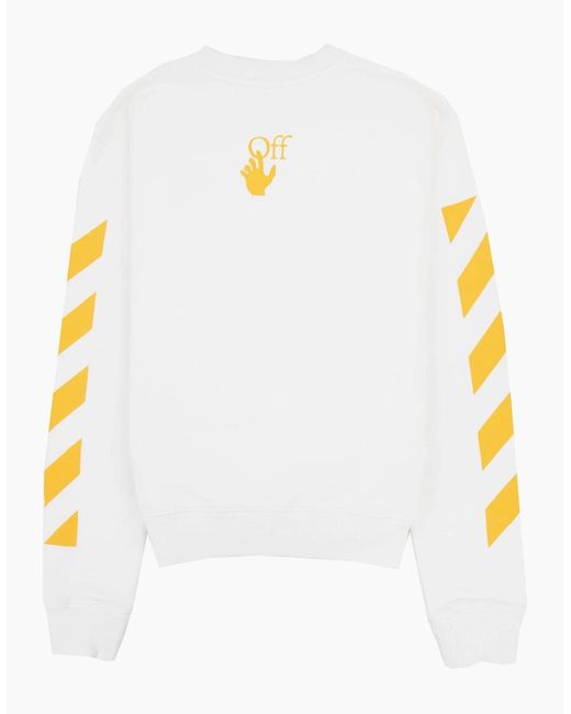 Off-White c/o Virgil Abloh White Off Carav Painting Slim Crewneck Sweatshirt Multi for men